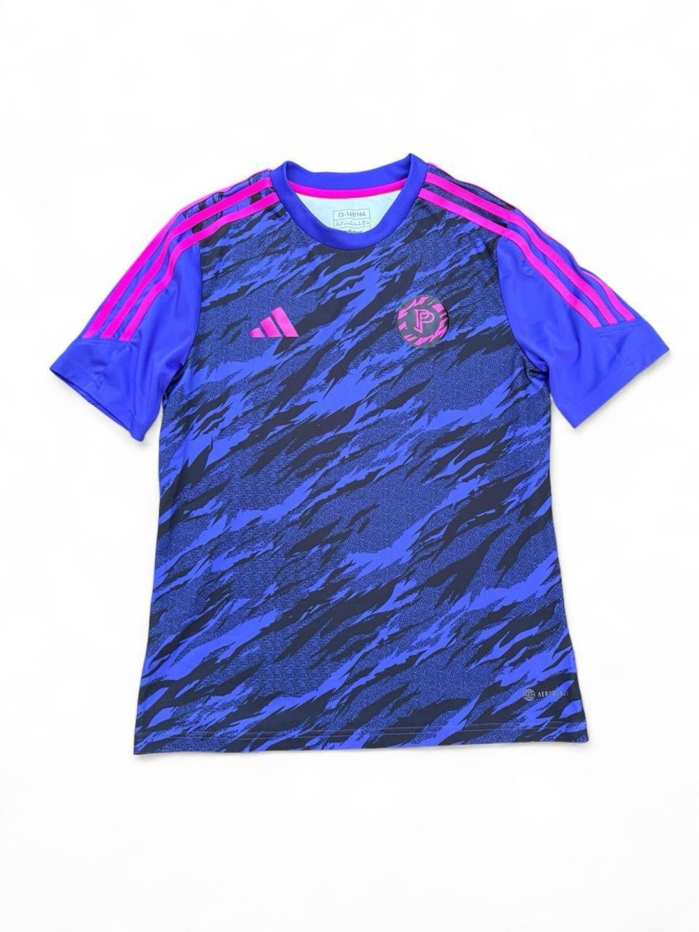 adidas Pogba Training Jersey Lucid Blue/Magenta – Youth 13–14